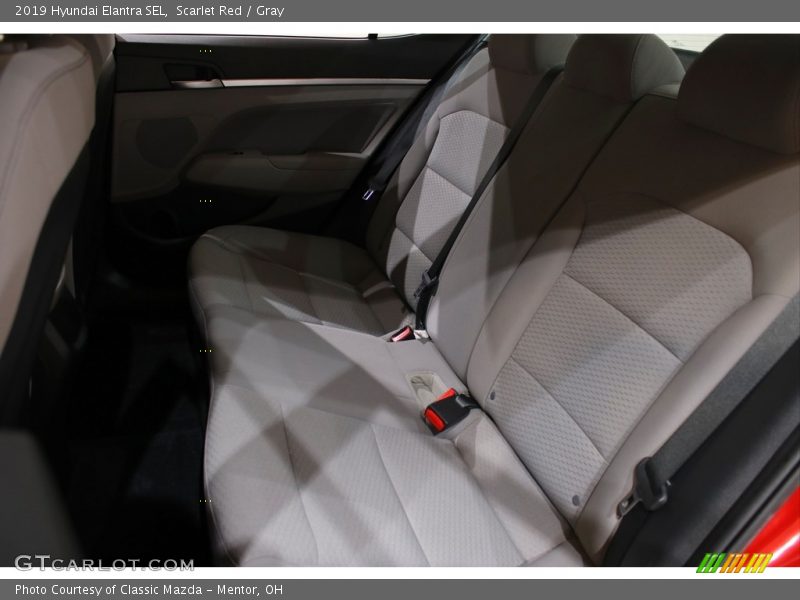 Scarlet Red / Gray 2019 Hyundai Elantra SEL
