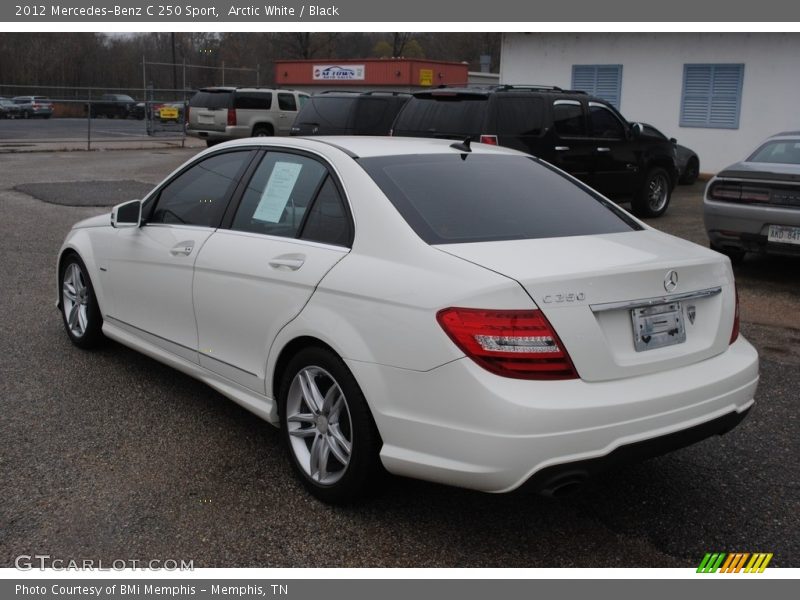 Arctic White / Black 2012 Mercedes-Benz C 250 Sport