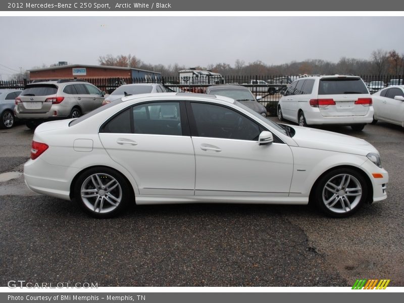 Arctic White / Black 2012 Mercedes-Benz C 250 Sport