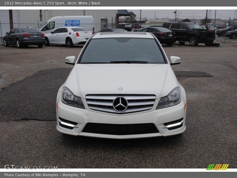 Arctic White / Black 2012 Mercedes-Benz C 250 Sport