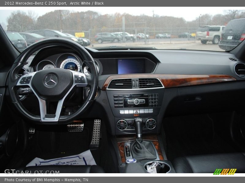Arctic White / Black 2012 Mercedes-Benz C 250 Sport