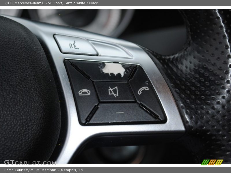 Arctic White / Black 2012 Mercedes-Benz C 250 Sport