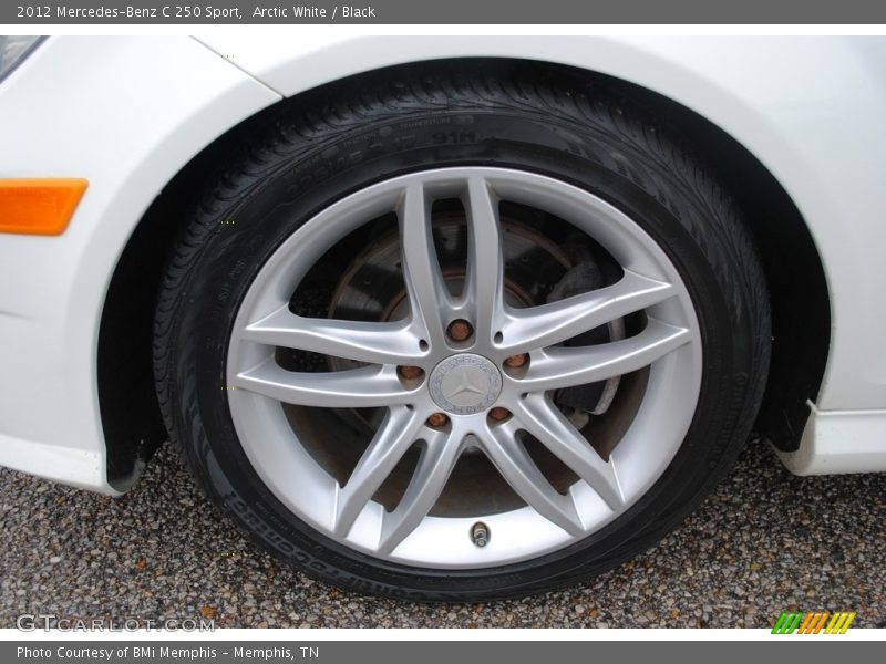Arctic White / Black 2012 Mercedes-Benz C 250 Sport