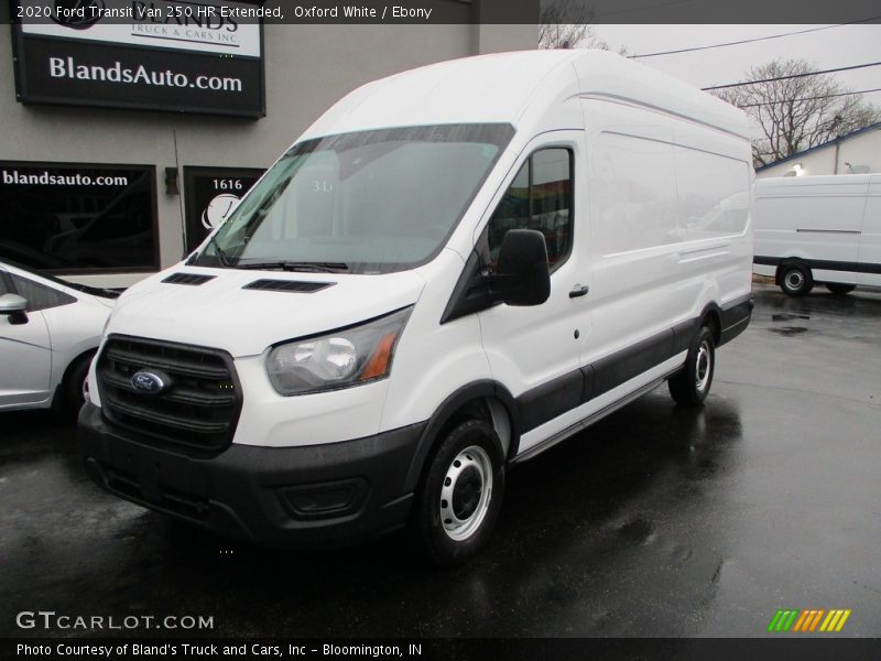 Oxford White / Ebony 2020 Ford Transit Van 250 HR Extended