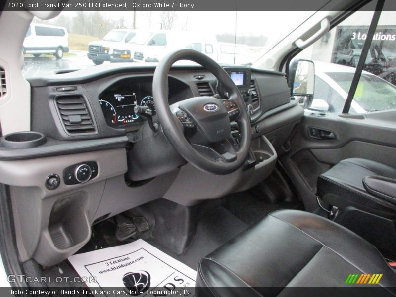 Oxford White / Ebony 2020 Ford Transit Van 250 HR Extended