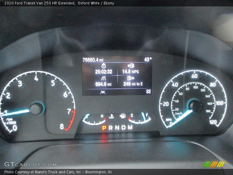 Oxford White / Ebony 2020 Ford Transit Van 250 HR Extended