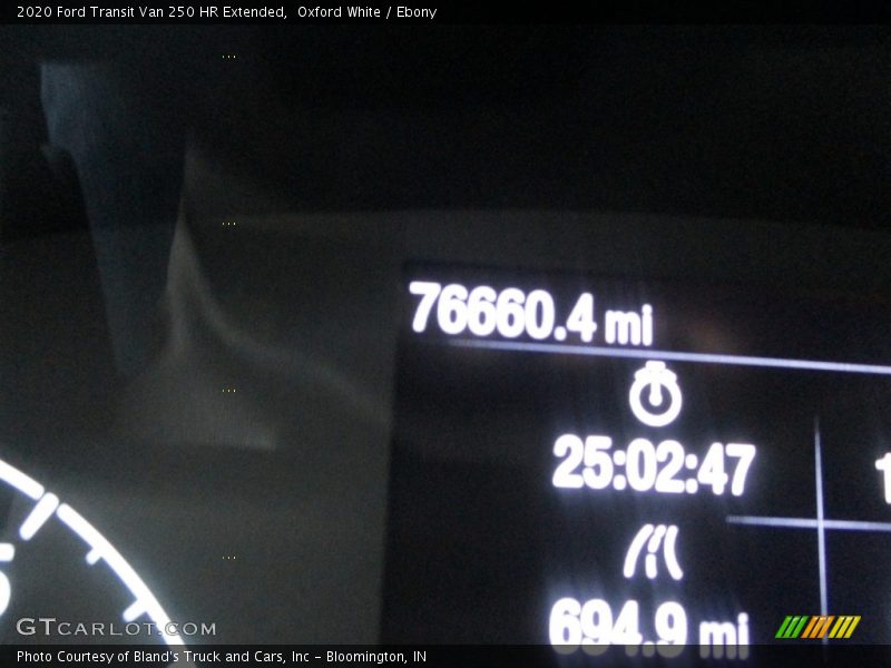 Oxford White / Ebony 2020 Ford Transit Van 250 HR Extended