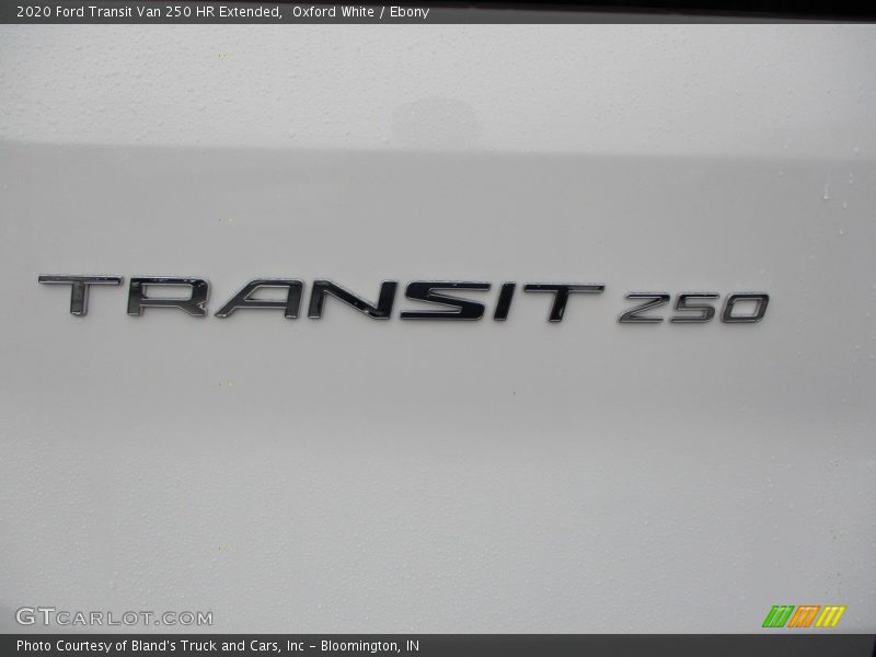 Oxford White / Ebony 2020 Ford Transit Van 250 HR Extended