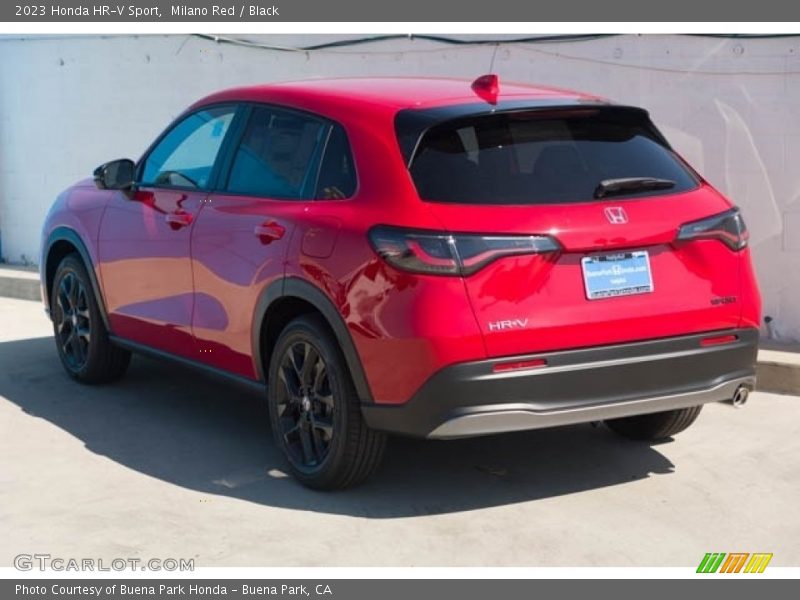Milano Red / Black 2023 Honda HR-V Sport