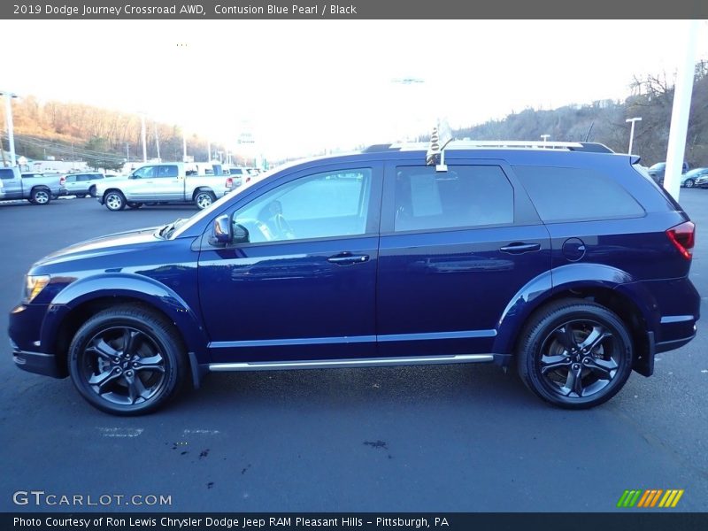 Contusion Blue Pearl / Black 2019 Dodge Journey Crossroad AWD