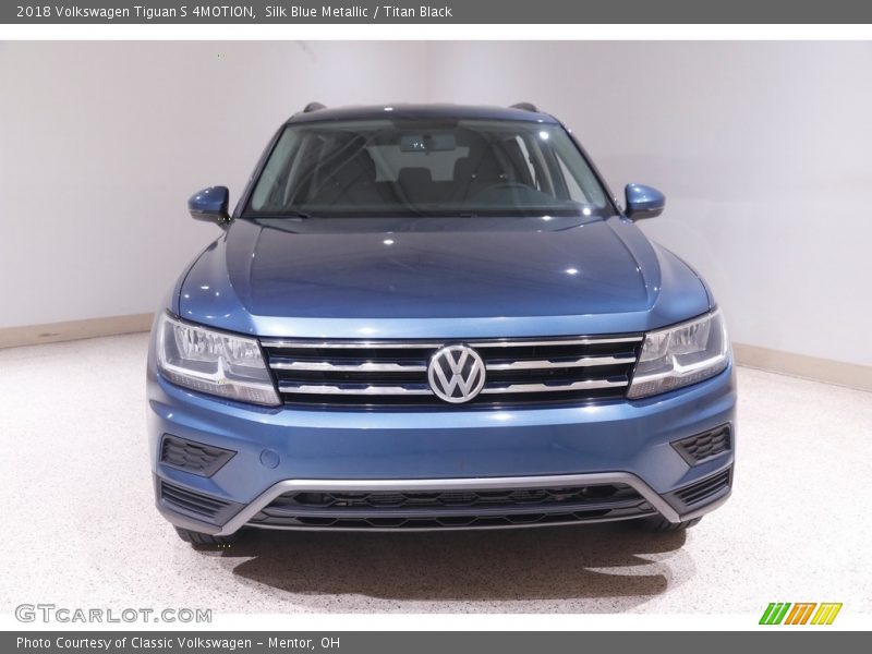 Silk Blue Metallic / Titan Black 2018 Volkswagen Tiguan S 4MOTION