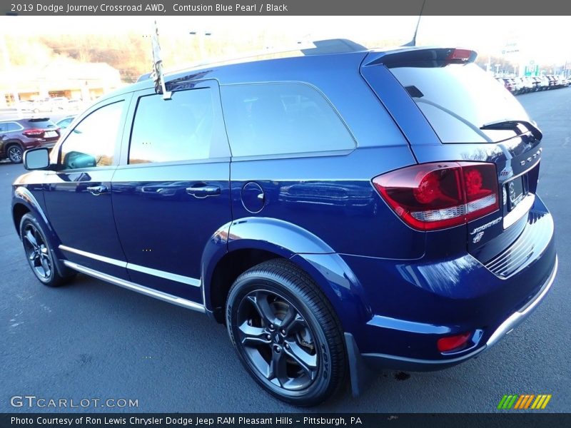 Contusion Blue Pearl / Black 2019 Dodge Journey Crossroad AWD