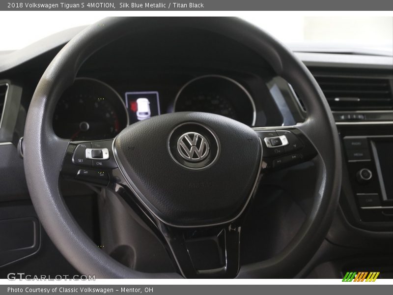 Silk Blue Metallic / Titan Black 2018 Volkswagen Tiguan S 4MOTION