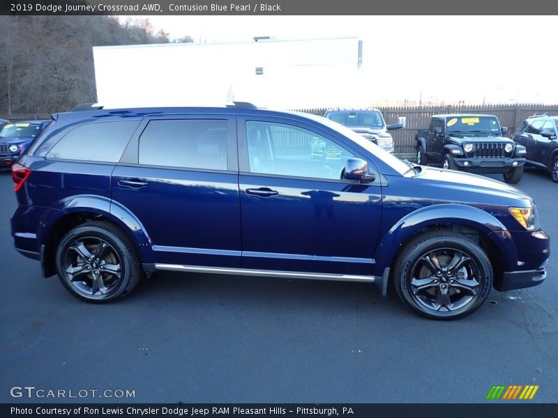 Contusion Blue Pearl / Black 2019 Dodge Journey Crossroad AWD