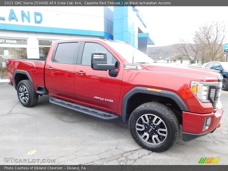 Cayenne Red Tintcoat / Jet Black w/Kalahari Accents 2023 GMC Sierra 2500HD AT4 Crew Cab 4x4