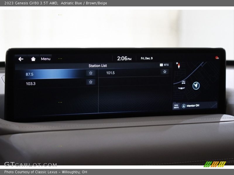 Navigation of 2023 GV80 3.5T AWD