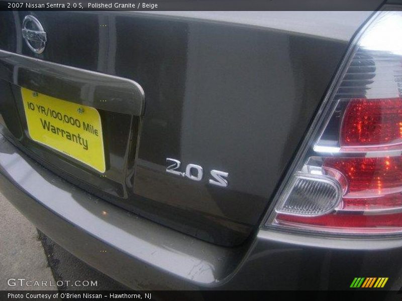 Polished Granite / Beige 2007 Nissan Sentra 2.0 S