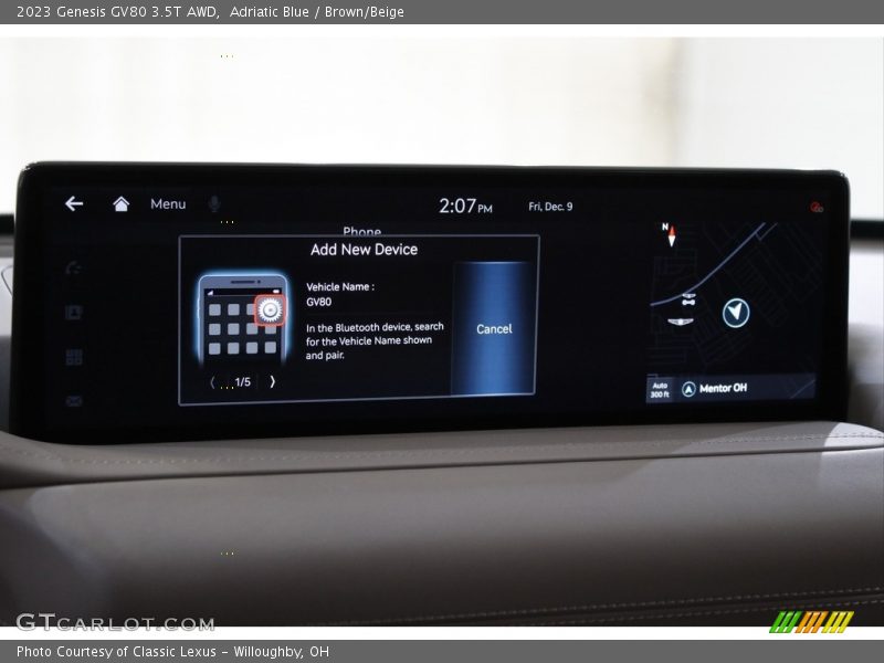 Controls of 2023 GV80 3.5T AWD