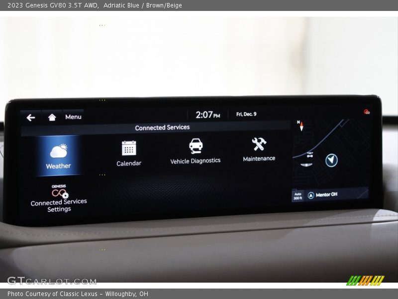 Controls of 2023 GV80 3.5T AWD