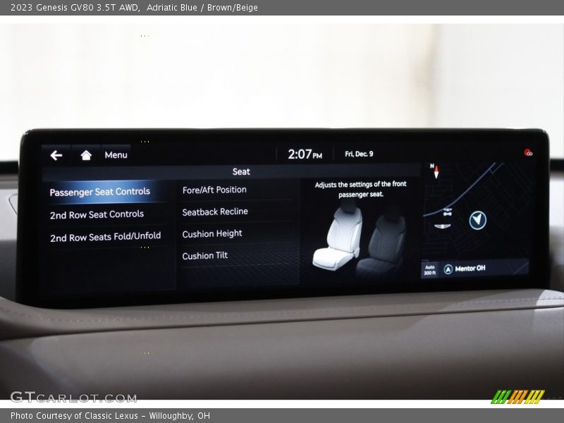 Controls of 2023 GV80 3.5T AWD