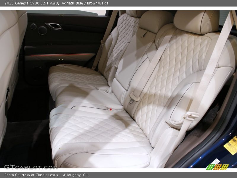 Rear Seat of 2023 GV80 3.5T AWD