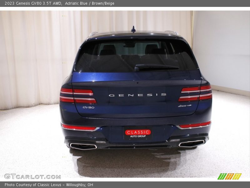 Adriatic Blue / Brown/Beige 2023 Genesis GV80 3.5T AWD