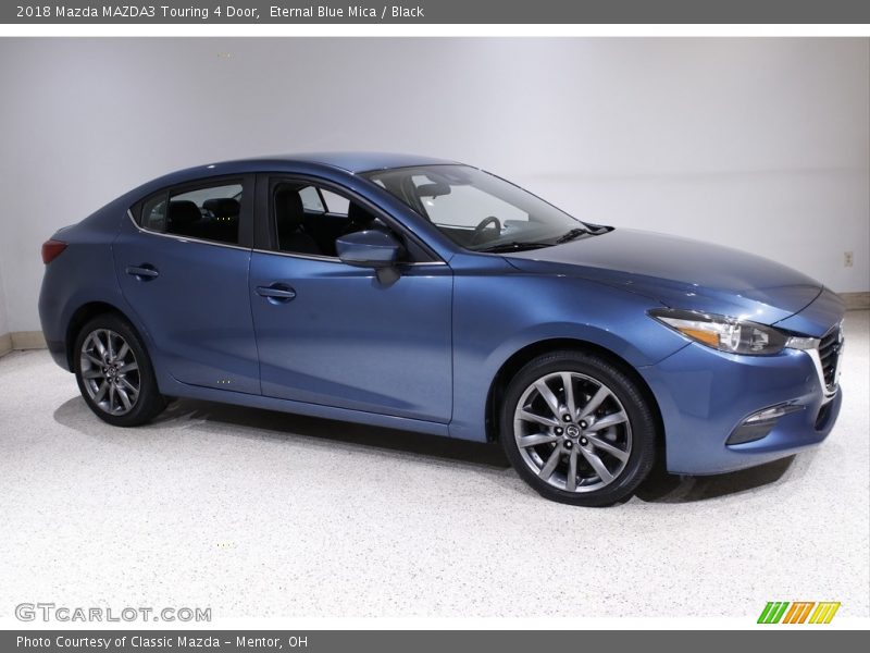 Eternal Blue Mica / Black 2018 Mazda MAZDA3 Touring 4 Door