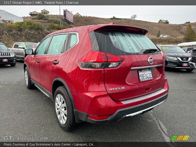 Palatial Ruby / Charcoal 2017 Nissan Rogue S AWD