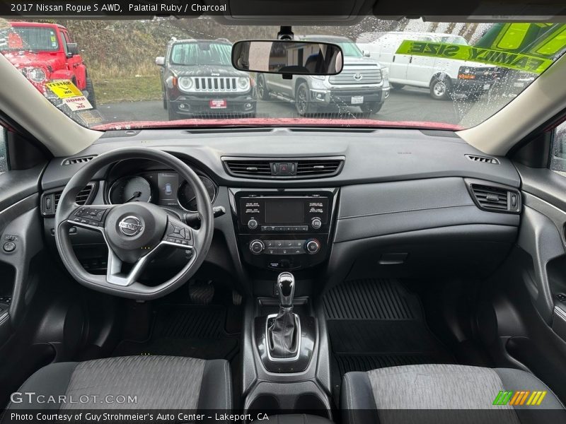 Palatial Ruby / Charcoal 2017 Nissan Rogue S AWD