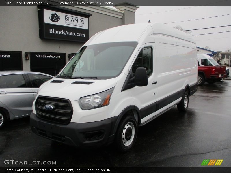 Oxford White / Ebony 2020 Ford Transit Van 250 HR Extended
