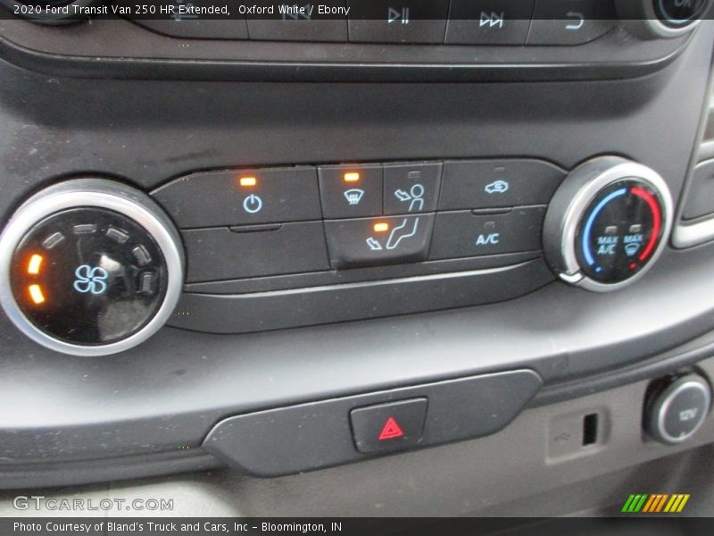 Oxford White / Ebony 2020 Ford Transit Van 250 HR Extended
