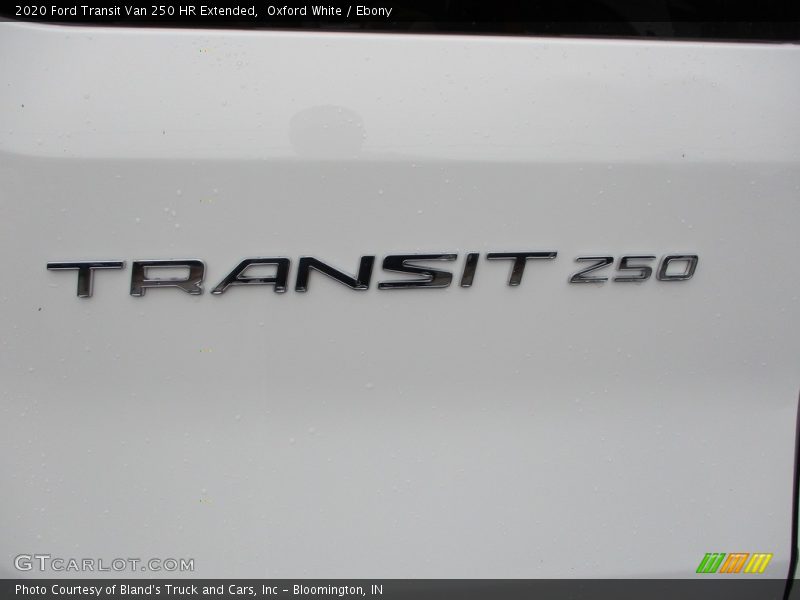 Oxford White / Ebony 2020 Ford Transit Van 250 HR Extended