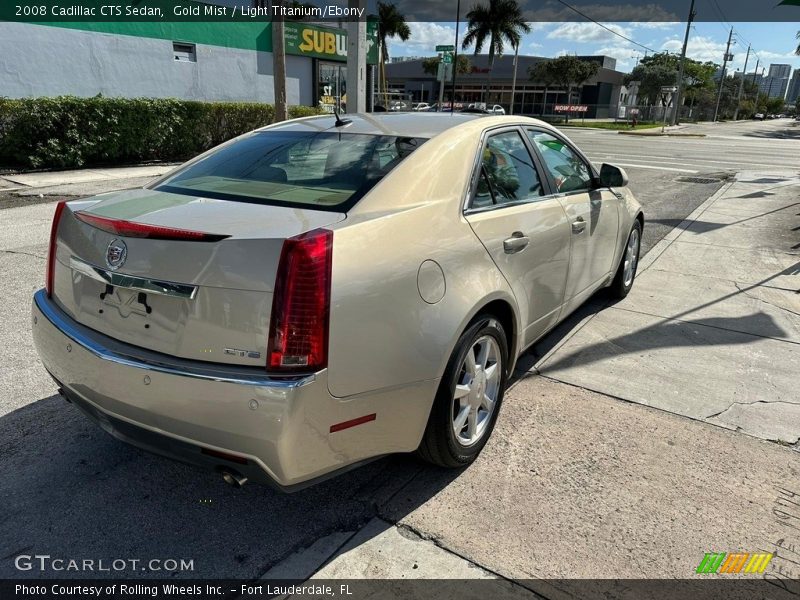 Gold Mist / Light Titanium/Ebony 2008 Cadillac CTS Sedan