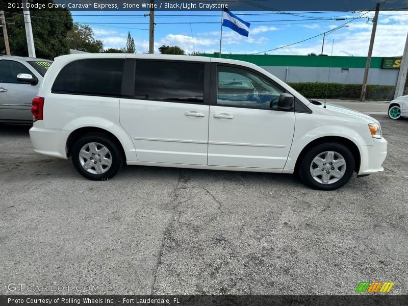 Stone White / Black/Light Graystone 2011 Dodge Grand Caravan Express