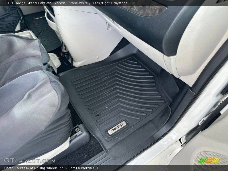 Stone White / Black/Light Graystone 2011 Dodge Grand Caravan Express