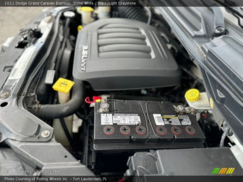 Stone White / Black/Light Graystone 2011 Dodge Grand Caravan Express