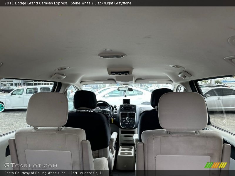Stone White / Black/Light Graystone 2011 Dodge Grand Caravan Express
