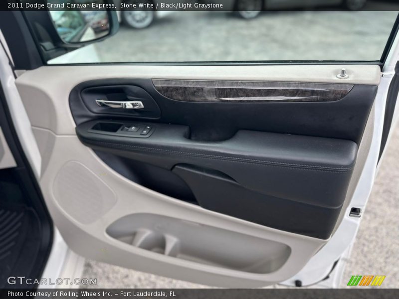 Stone White / Black/Light Graystone 2011 Dodge Grand Caravan Express
