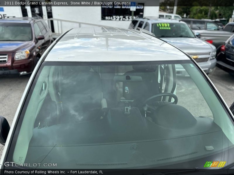 Stone White / Black/Light Graystone 2011 Dodge Grand Caravan Express