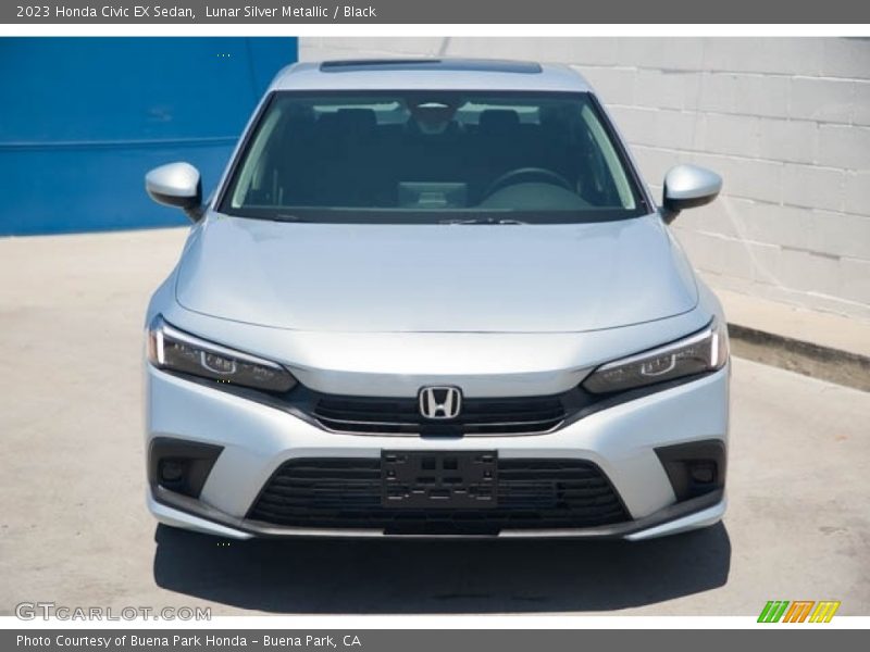 Lunar Silver Metallic / Black 2023 Honda Civic EX Sedan
