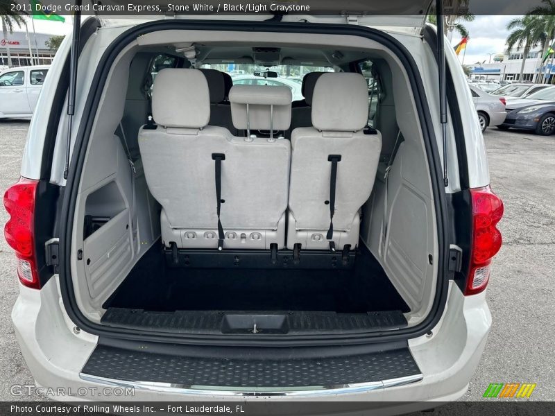 Stone White / Black/Light Graystone 2011 Dodge Grand Caravan Express