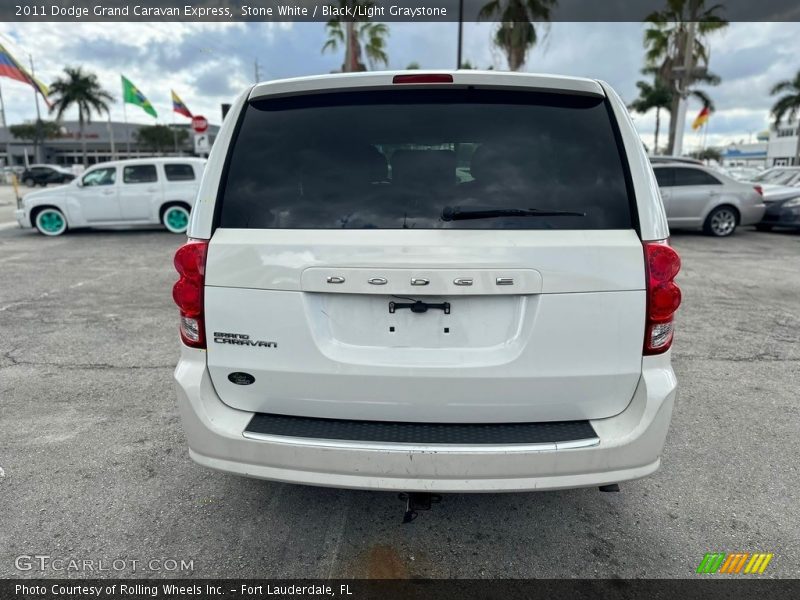 Stone White / Black/Light Graystone 2011 Dodge Grand Caravan Express