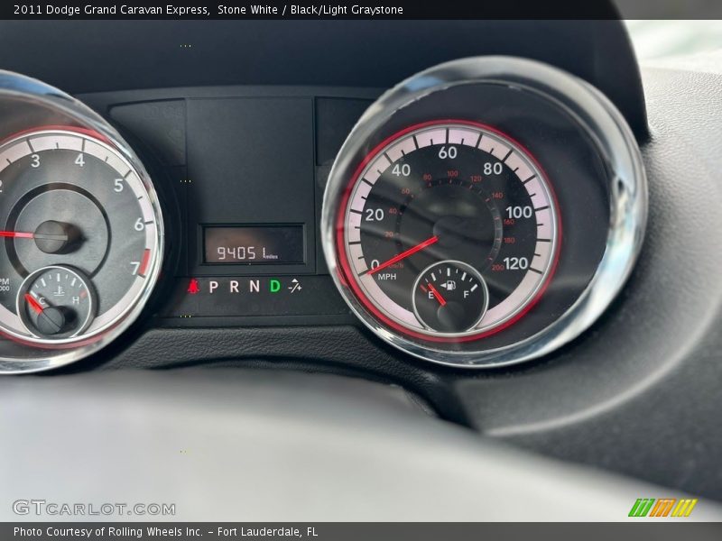 Stone White / Black/Light Graystone 2011 Dodge Grand Caravan Express