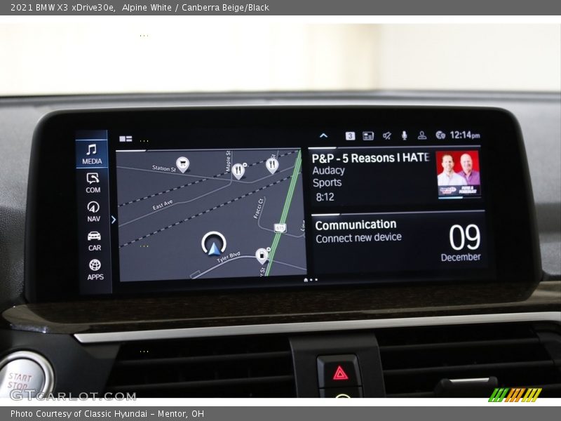 Navigation of 2021 X3 xDrive30e