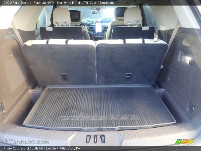 Star White Metallic Tri-Coat / Sandstone 2020 Ford Explorer Platinum 4WD