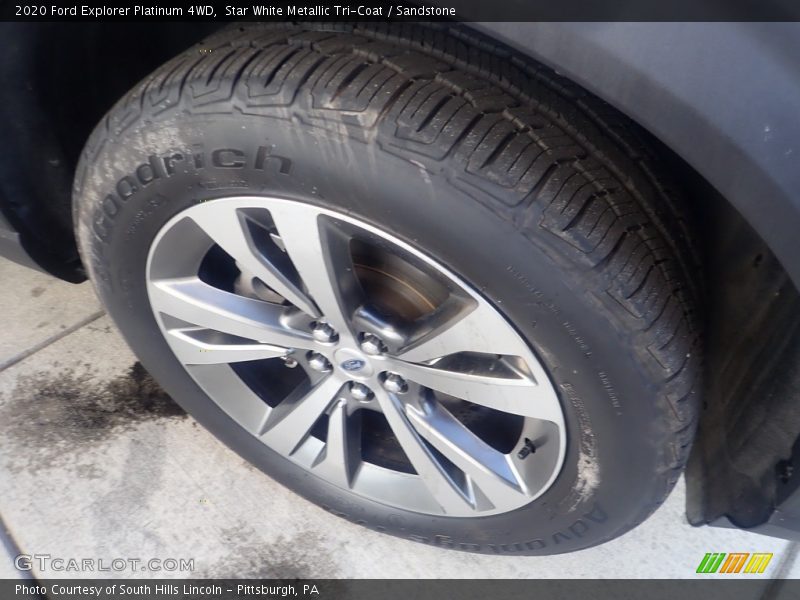 Star White Metallic Tri-Coat / Sandstone 2020 Ford Explorer Platinum 4WD