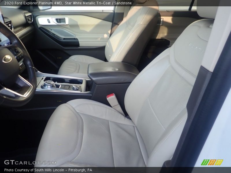 Front Seat of 2020 Explorer Platinum 4WD