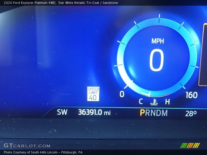 Star White Metallic Tri-Coat / Sandstone 2020 Ford Explorer Platinum 4WD