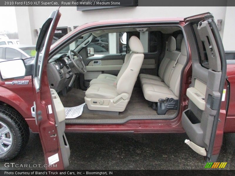 Royal Red Metallic / Medium Stone 2010 Ford F150 XLT SuperCab