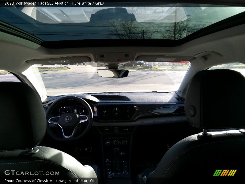 Pure White / Gray 2023 Volkswagen Taos SEL 4Motion